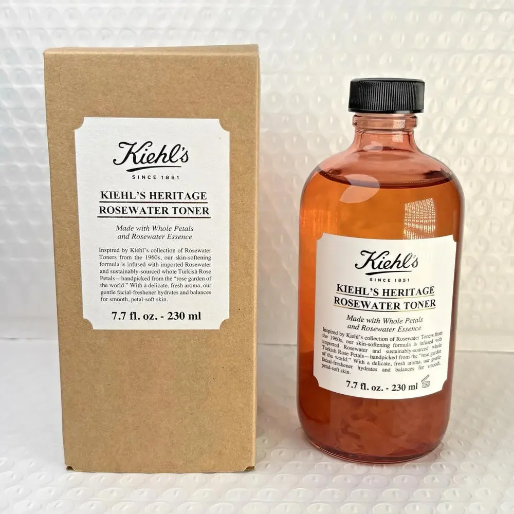 Kieh'ls (Set‎ of 2x) Kiehls Heritage Rosewater Toner 7.7oz. Full Size New in Box